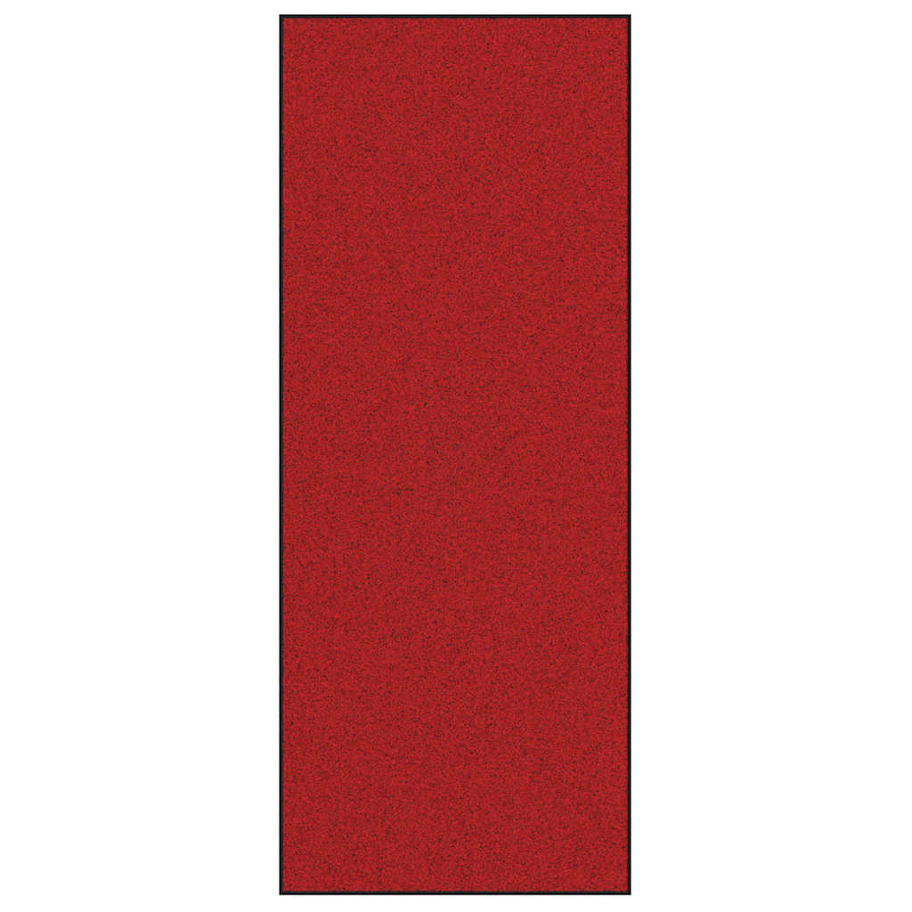 Fußmatte Rot und Schwarz 120 x 300 cm Polypropylen und Vinyl