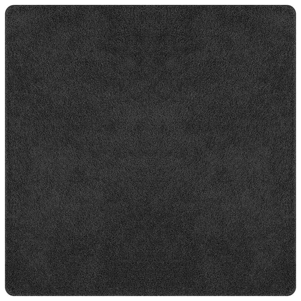 Teppich Dunkelgrau 200 x 200 cm Polypropylen