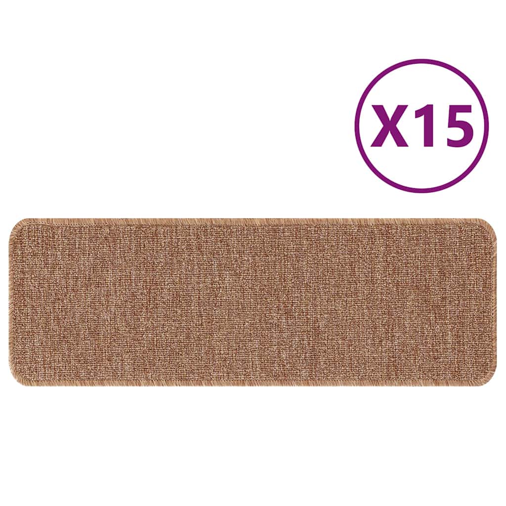 Treppenstufen 15 pcs Gelb 60 x 25 cm Polypropylen