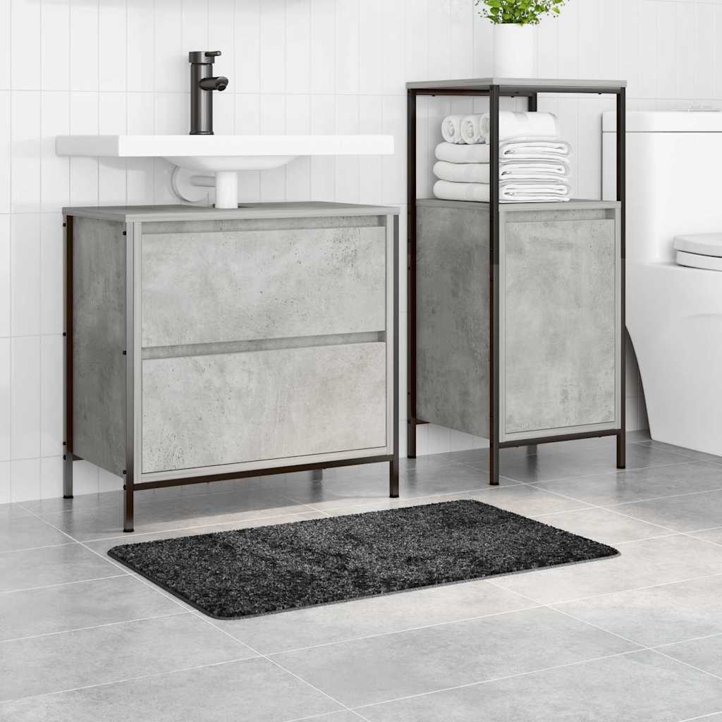Badematte Dunkelgrau 50 x 80 cm Polypropylen