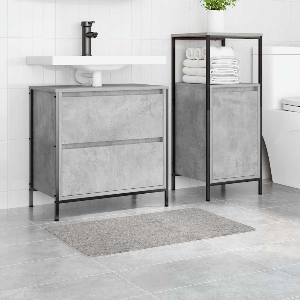 Badematte Grau 50 x 80 cm Polypropylen