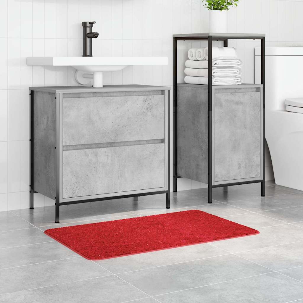 Badematte Rot 50 x 80 cm Polypropylen
