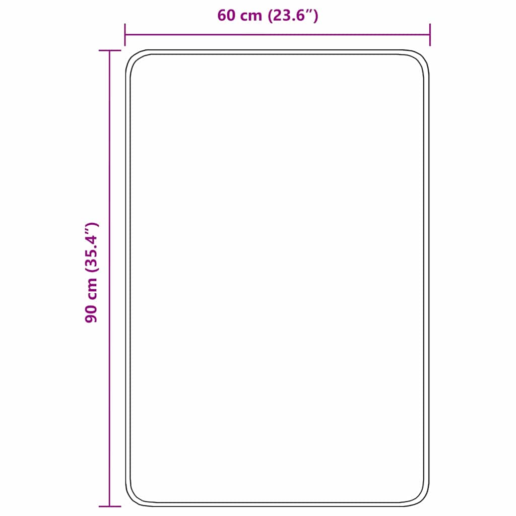 Badematte Dunkelgrau 60 x 90 cm Polypropylen
