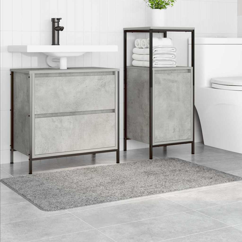 Badematte Grau 70 x 120 cm Polypropylen