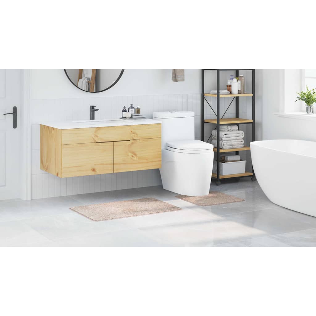 Badematte 2 pcs Creme 50 x 50 cm Polypropylen
