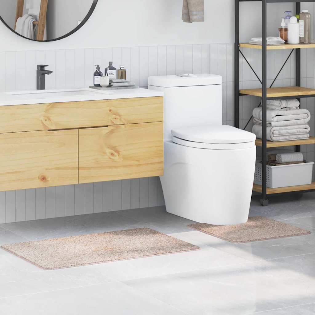 Badematte 2 pcs Creme 50 x 50 cm Polypropylen