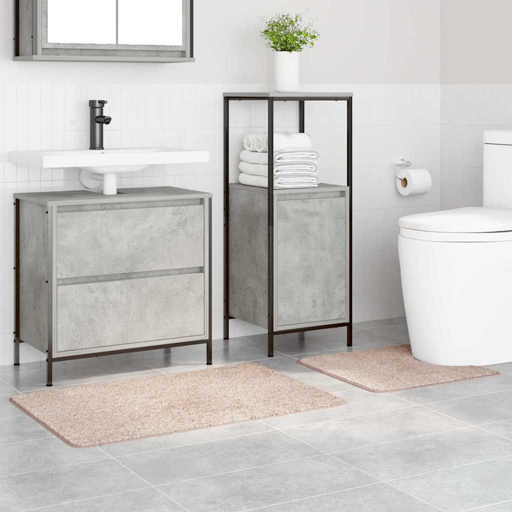 Badematte 2 pcs Creme 50 x 50 cm Polypropylen