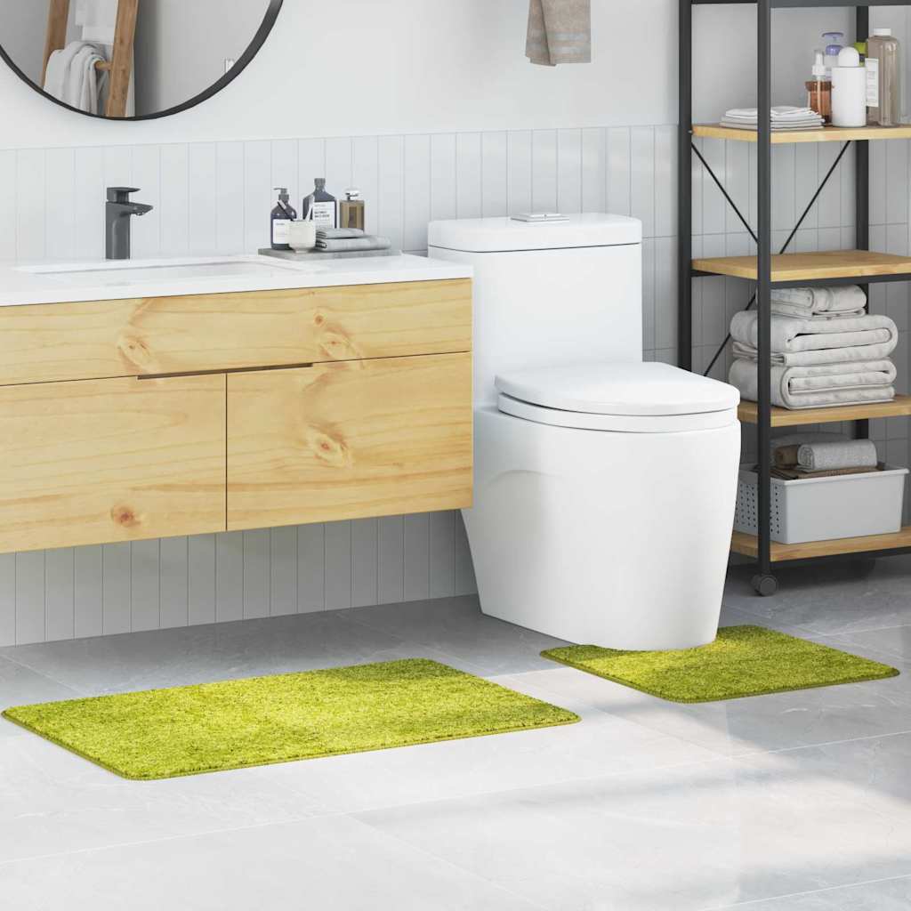 Badematte 2 pcs Hellgrün 50 x 50 cm Polypropylen