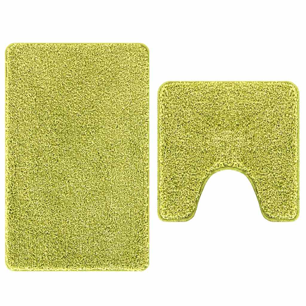 Badematte 2 pcs Hellgrün 50 x 50 cm Polypropylen
