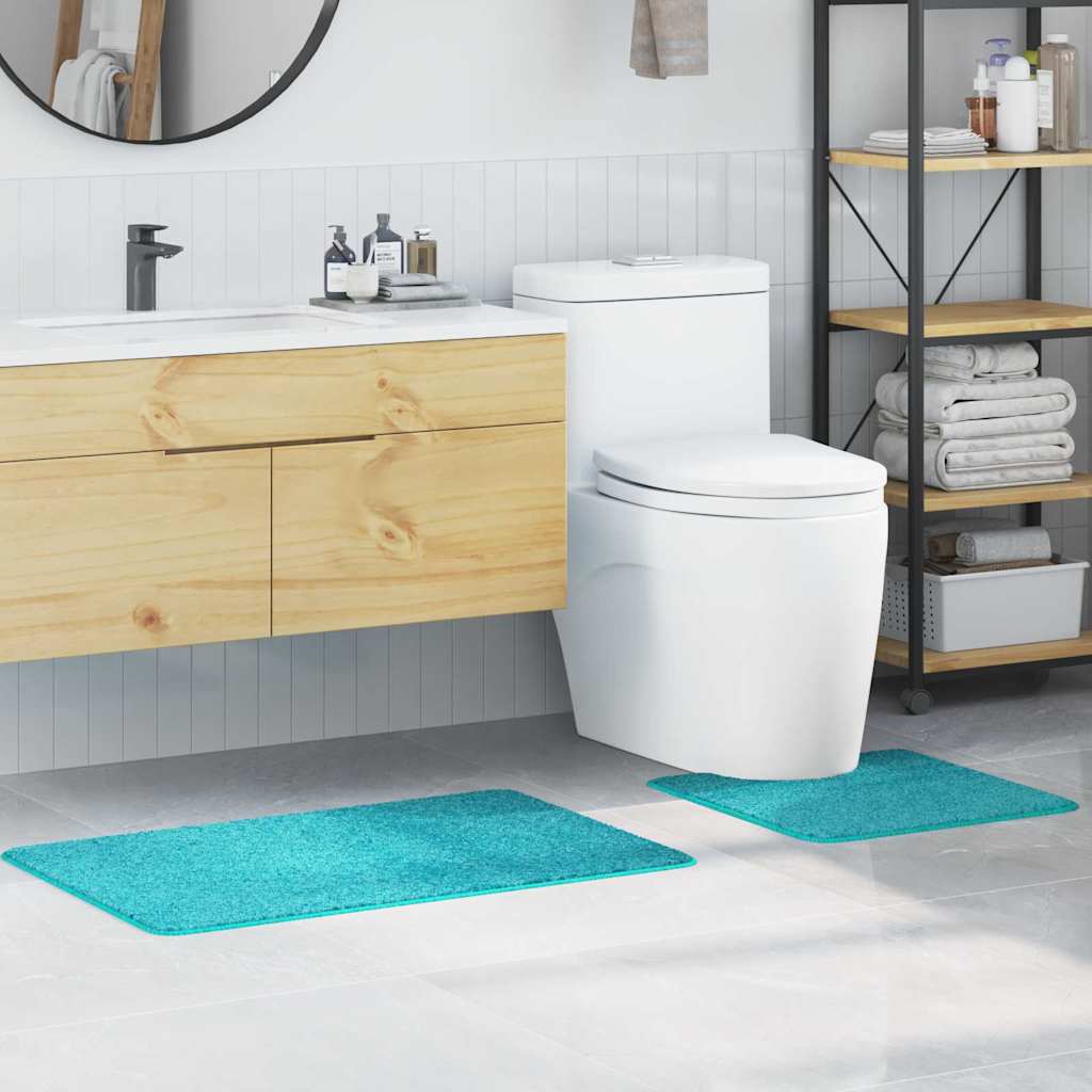 Badematte 2 pcs Türkis 50 x 50 cm Polypropylen