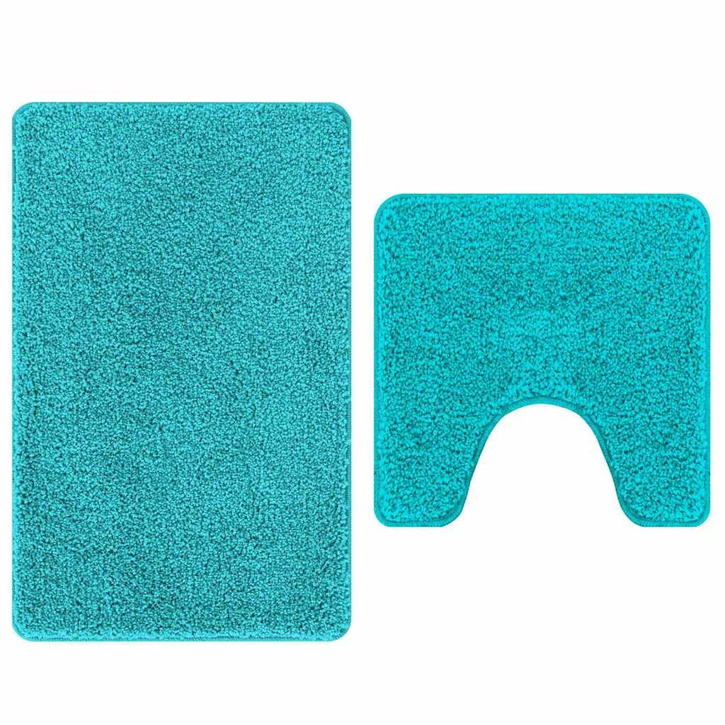 Badematte 2 pcs Türkis 50 x 50 cm Polypropylen