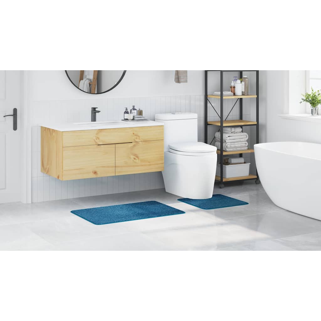 Badematte 2 pcs Blau 50 x 50 cm Polypropylen