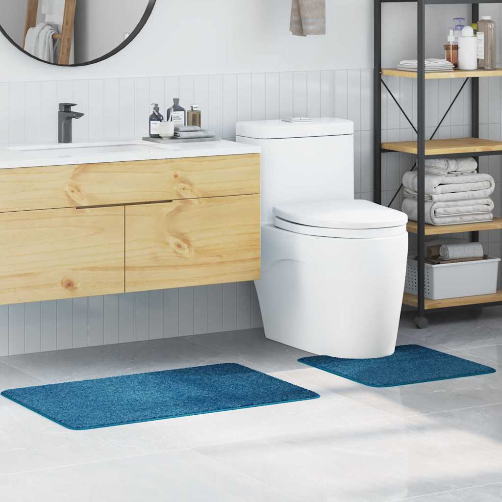 Badematte 2 pcs Blau 50 x 50 cm Polypropylen