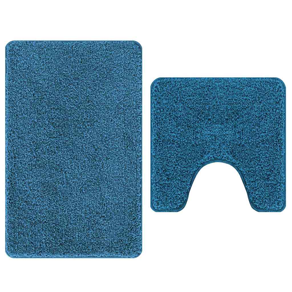 Badematte 2 pcs Blau 50 x 50 cm Polypropylen