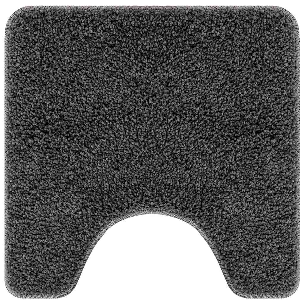 Badematte 3 pcs Dunkelgrau 50 x 50 cm Polypropylen
