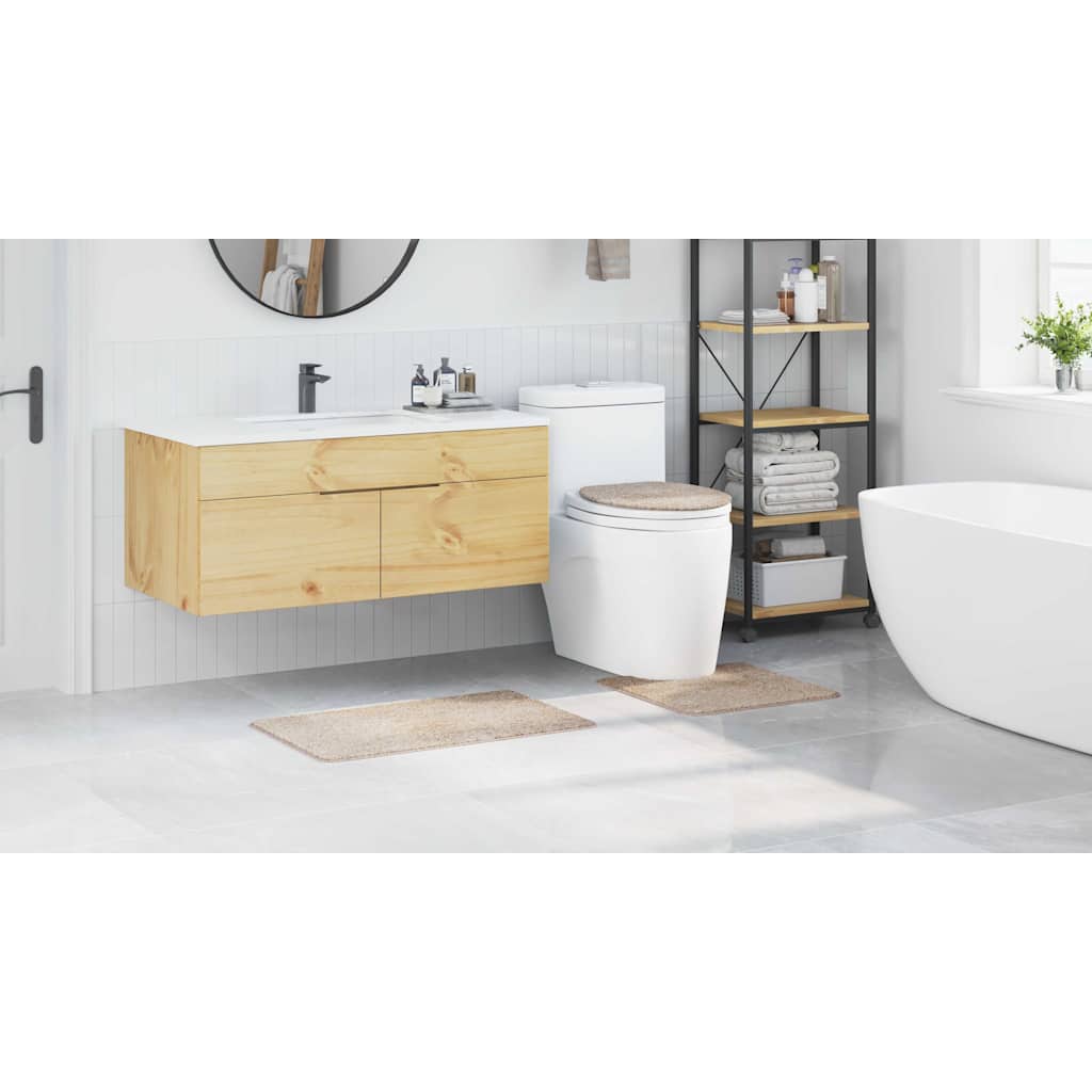 Badematte 3 pcs Creme 50 x 50 cm Polypropylen