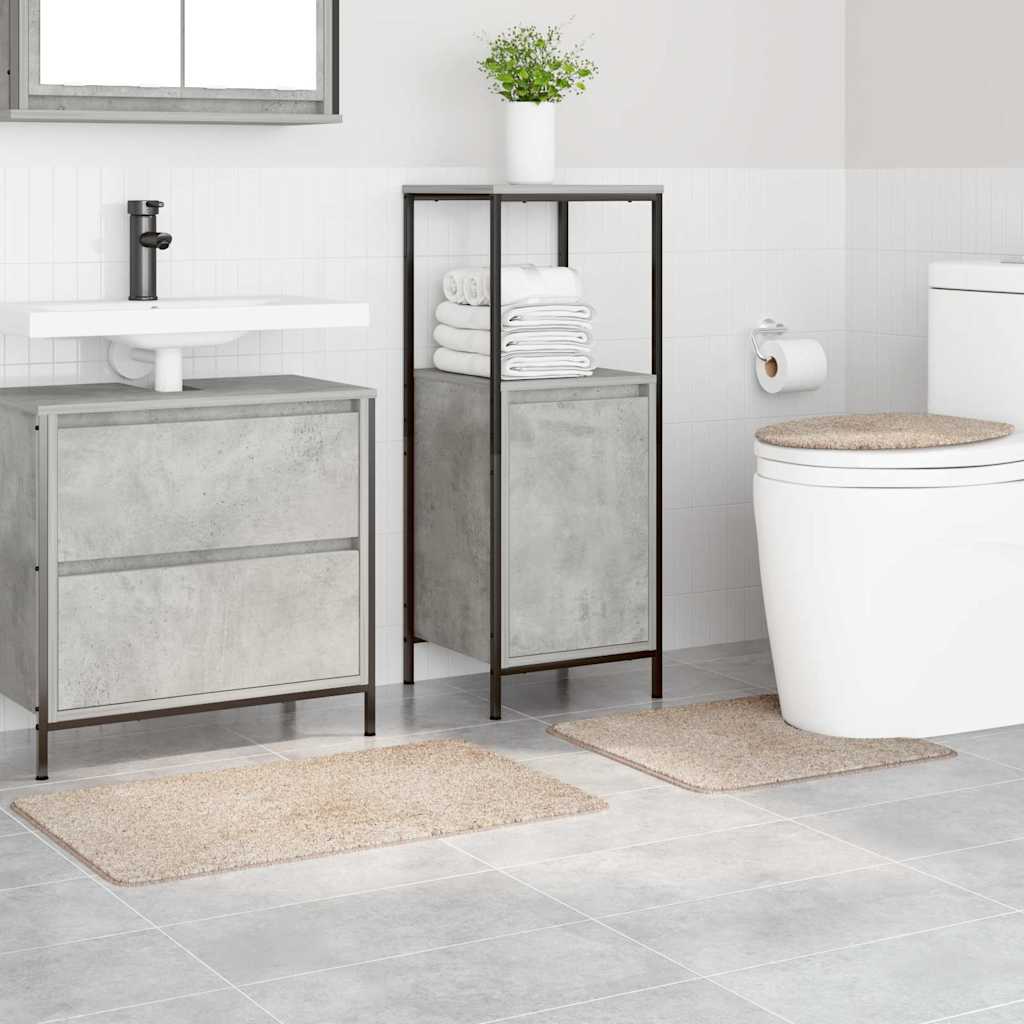 Badematte 3 pcs Creme 50 x 50 cm Polypropylen