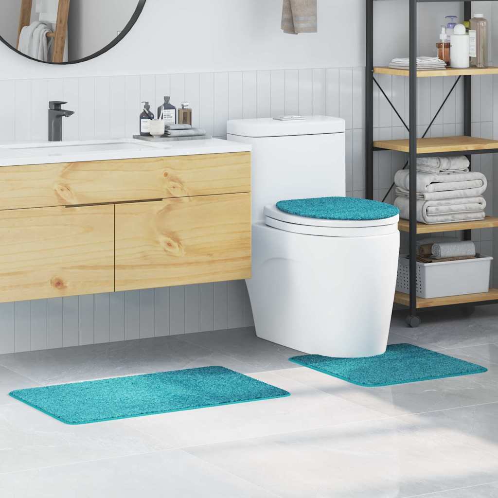 Badematte 3 pcs Türkis 50 x 50 cm Polypropylen