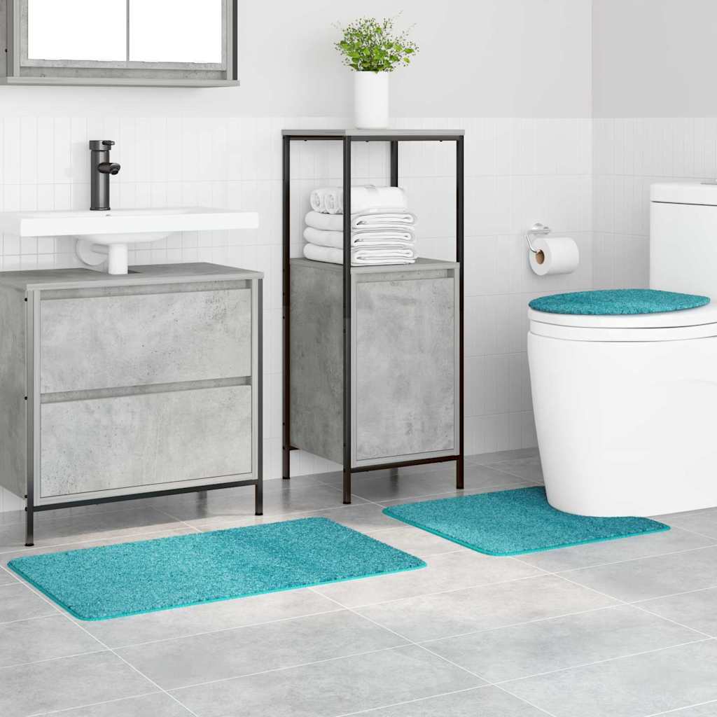 Badematte 3 pcs Türkis 50 x 50 cm Polypropylen