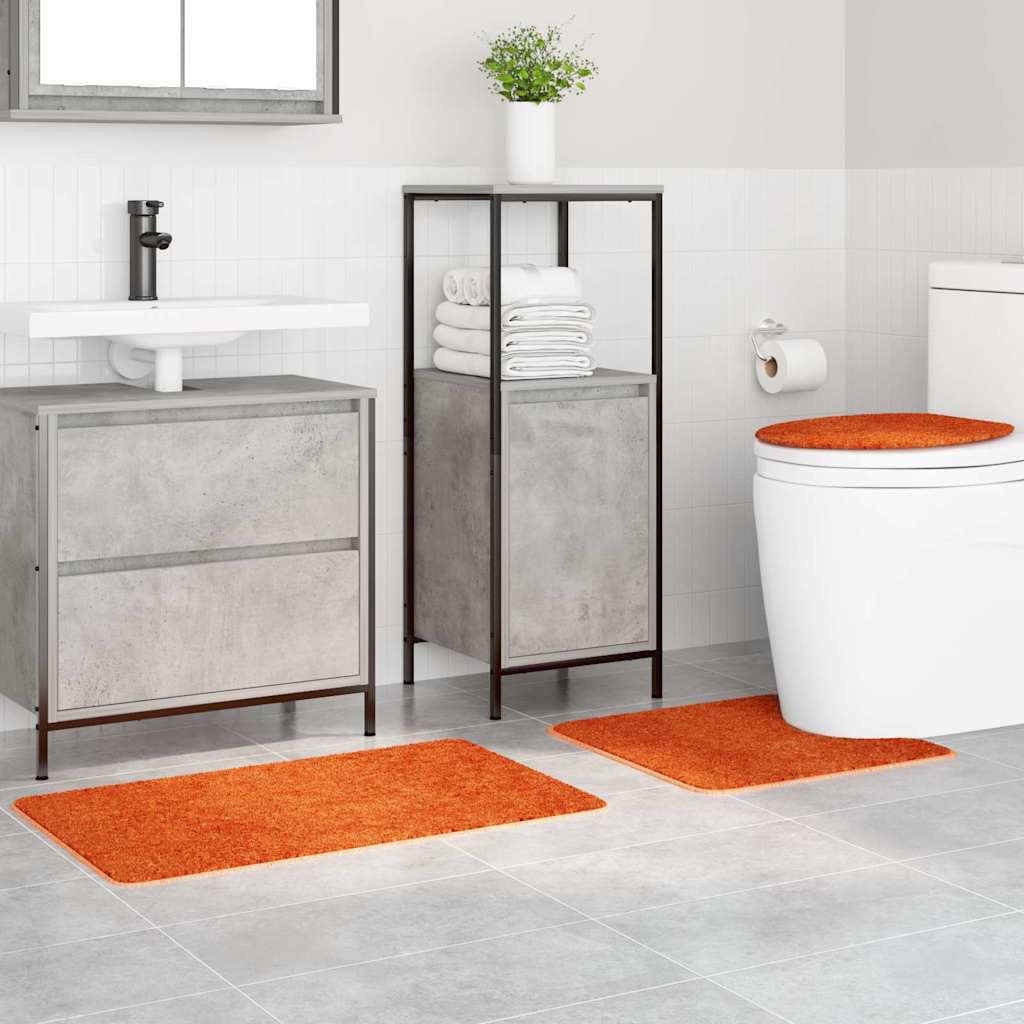 Badematte 3 pcs Orange 50 x 50 cm Polypropylen