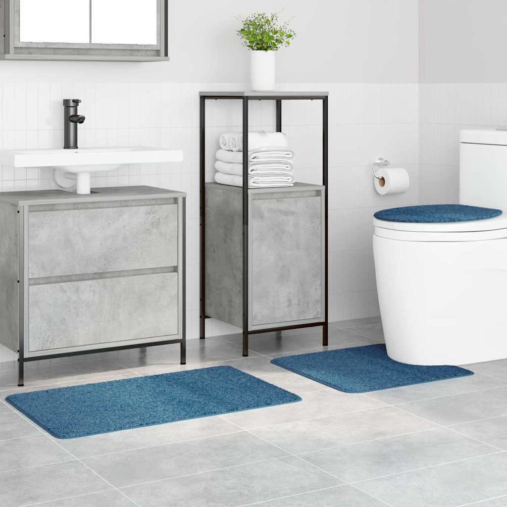 Badematte 3 pcs Blau 50 x 50 cm Polypropylen