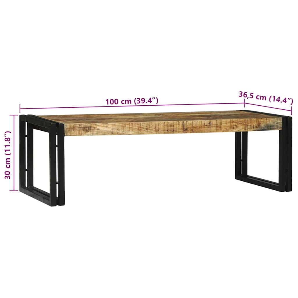 Couchtisch 2 pcs Braun 48 x 40 x 40 cm massives Mangoholz