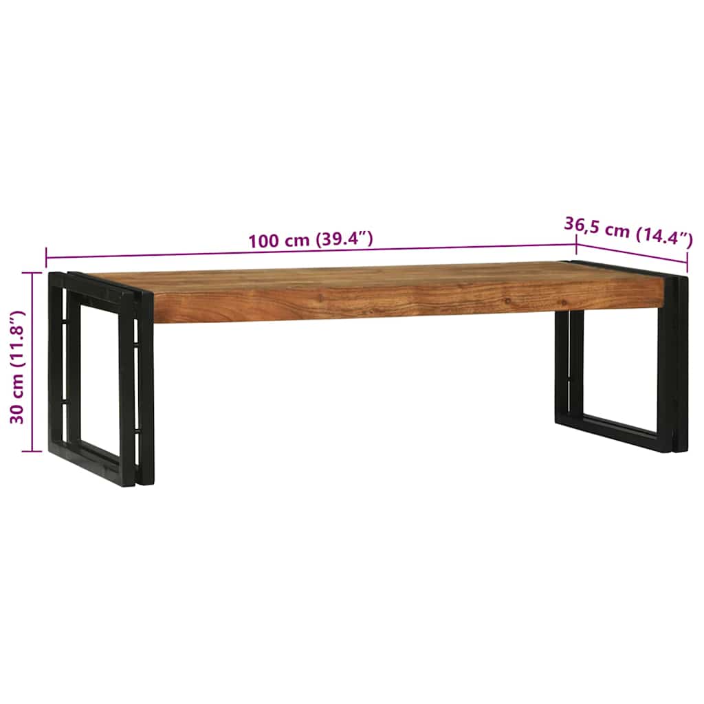 Couchtisch 2 pcs Braun 48 x 40 x 40 cm Akazie Massivholz