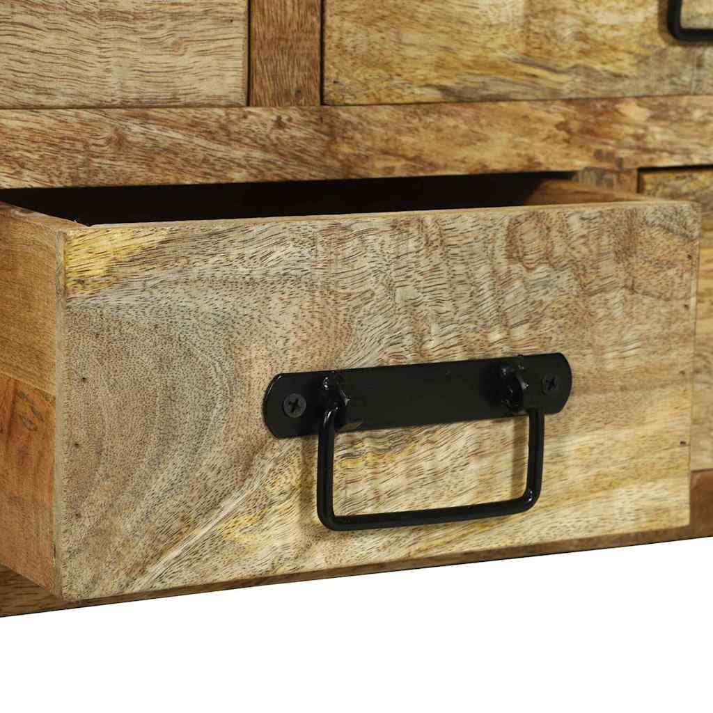 Couchtisch Braun 90 x 50 x 38 cm Raues Mango-Massivholz