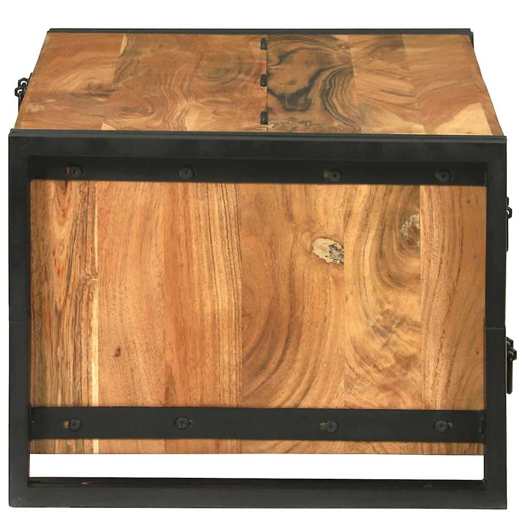 Couchtisch with Drawer Braun 90 x 50 x 38 cm Akazie Massivholz