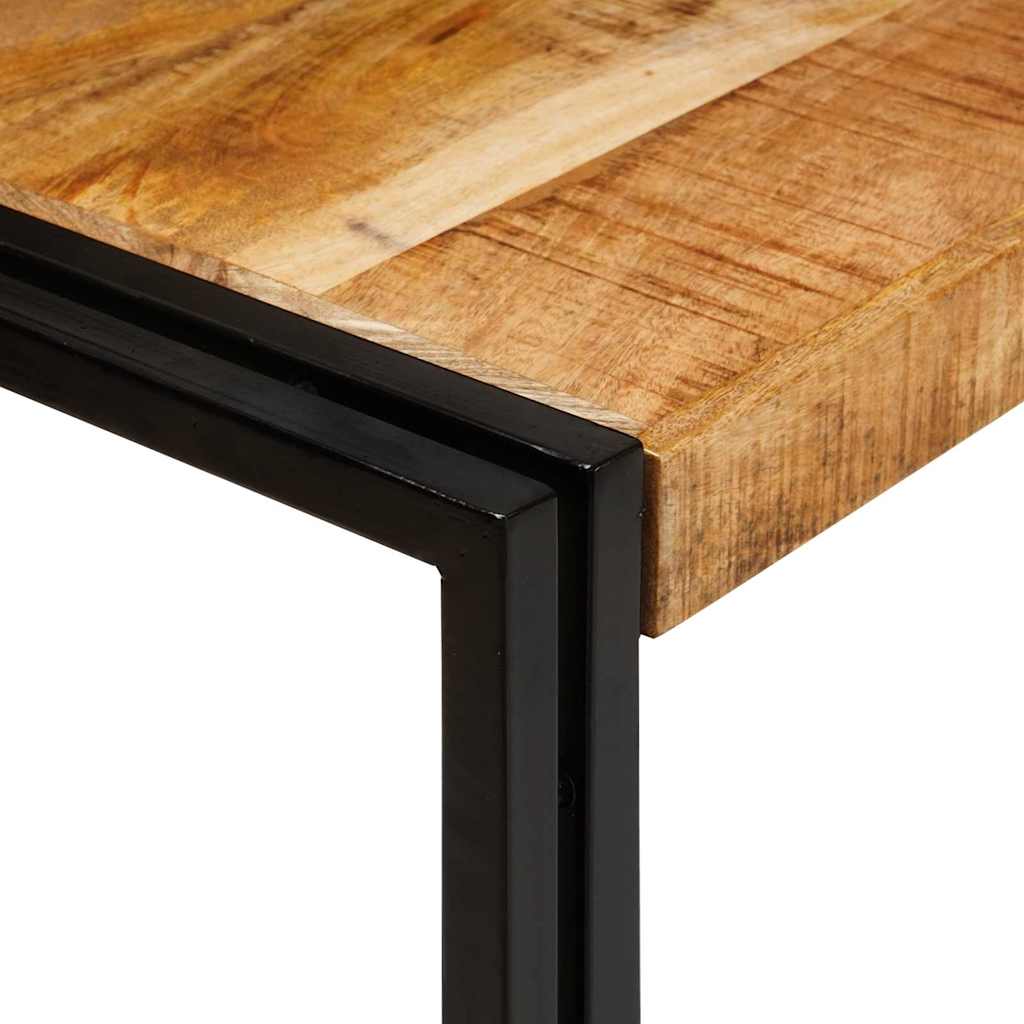 Nestingtisch 3 pcs Massives raues Mangoholz und ein Metall