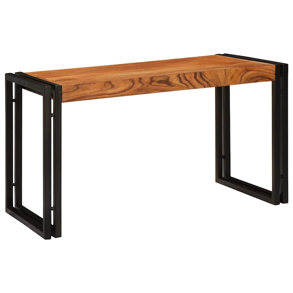 Beistelltische 3 pcs Braun und Schwarz Massivholz Akazie