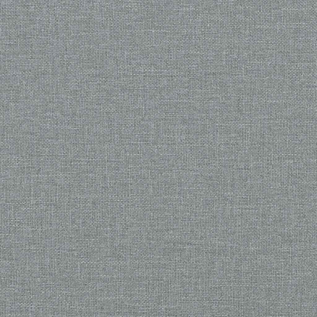 Modulares Sofa mit Fußhocker und Kissen Hellgrau
