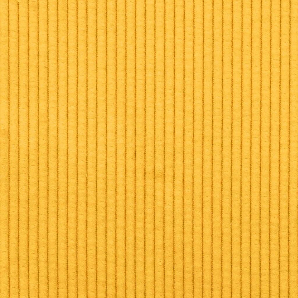 Modulares Sofa mit Fußhocker und Kissen Hellgelb