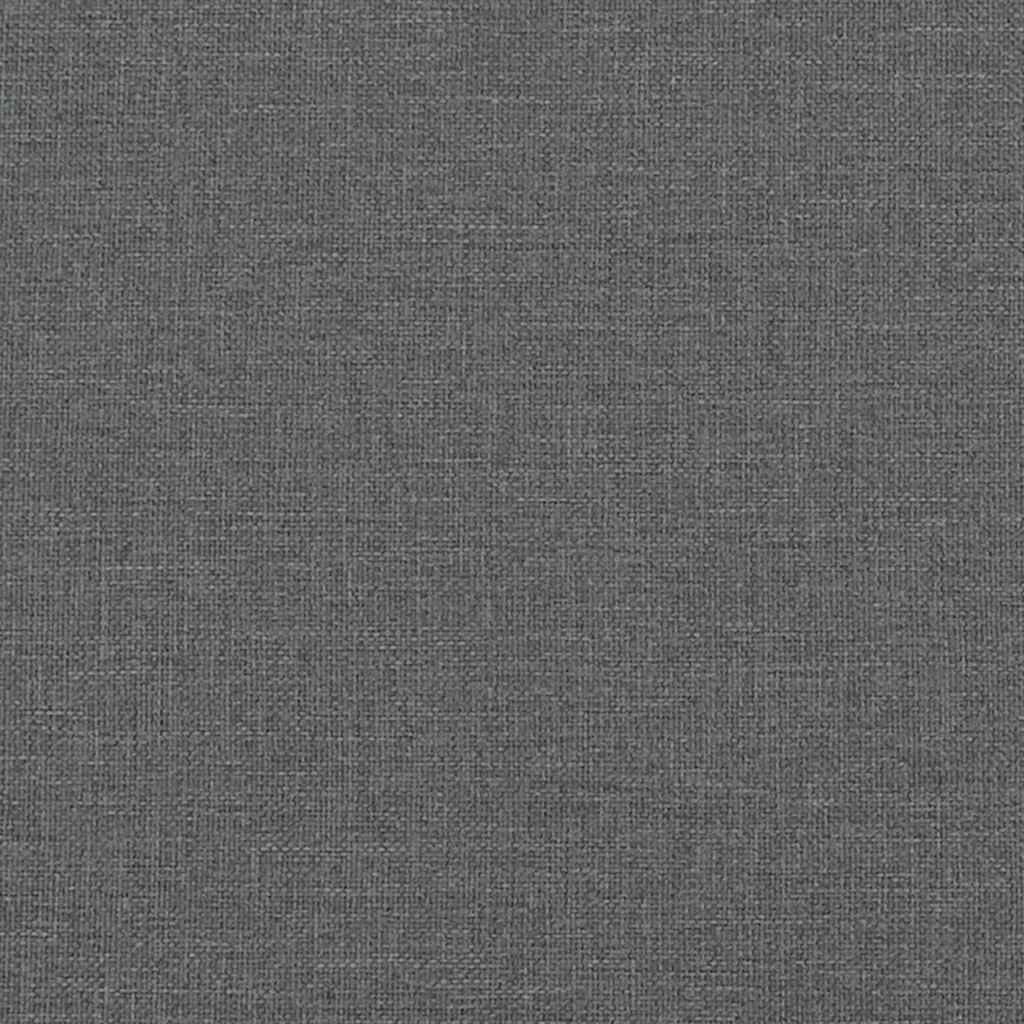 Modulares Sofa mit Kissen Stoff Dunkelgrau