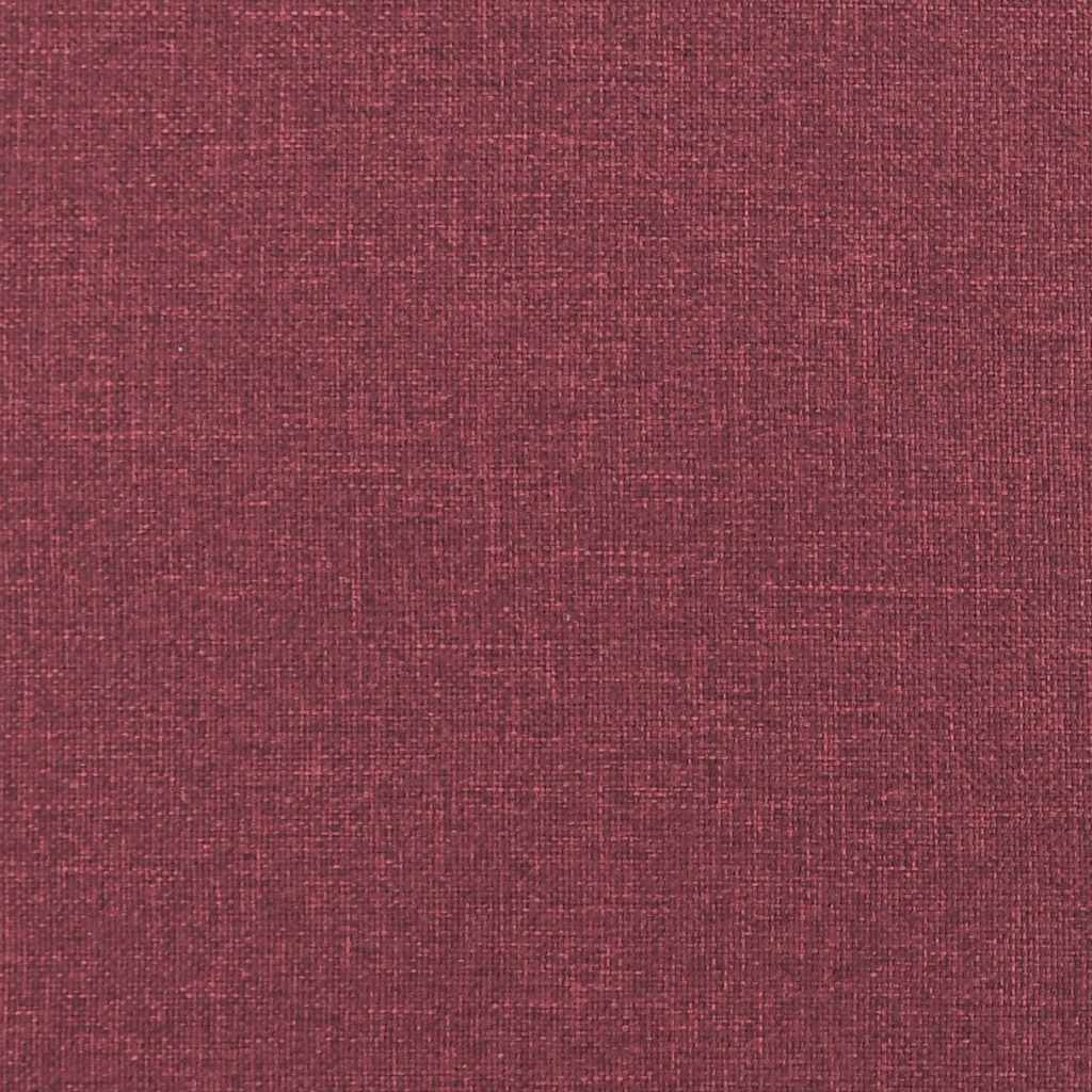 Modulares Sofa mit Kissen Stoff Weinrot