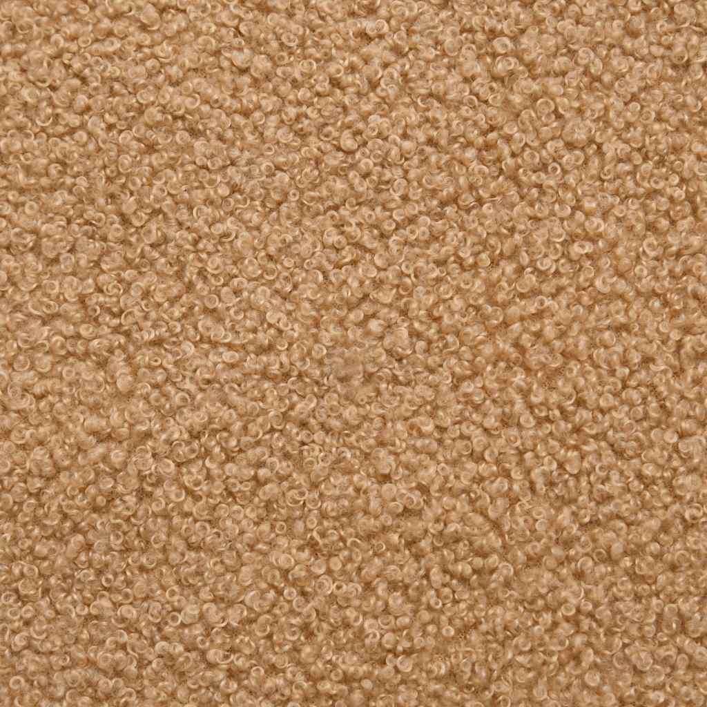 Modulares Sofa mit Kissen Stoff in Lammwolloptik Beige