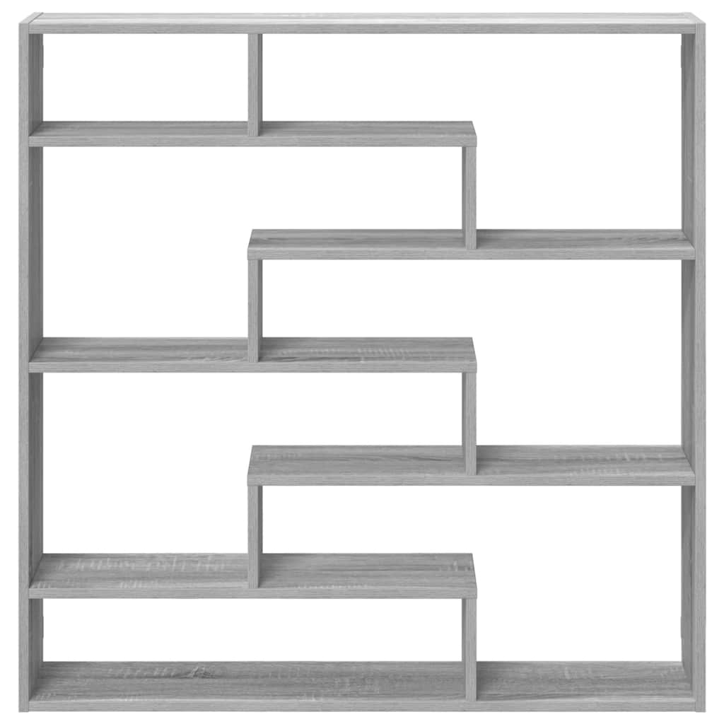 Cube Shelf 7 Compartments Grey Sonoma Wood Material