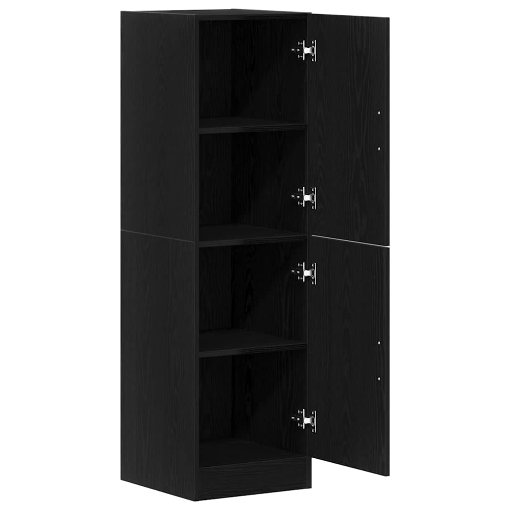 Küchenschrank Schwarz 38x41,5x131,5 cm Holzwerkstoff