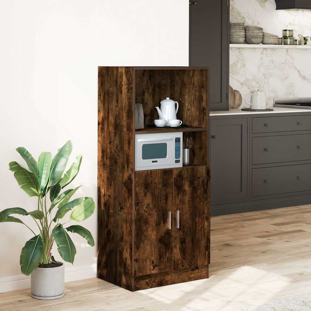 Küchenschrank Räuchereiche 57x41,5x131,5 cm Holzwerkstoff