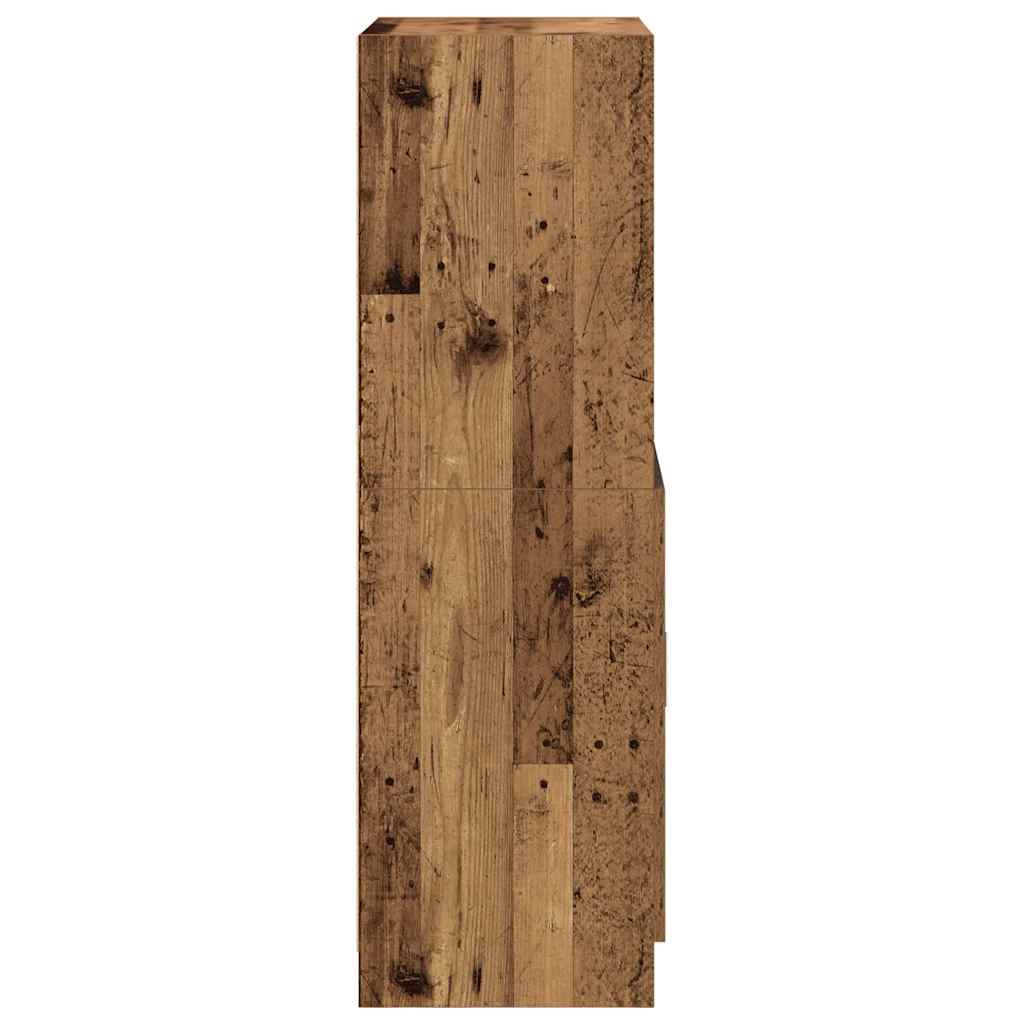 Kitchen Cabinet Old Wood Look 57x41.5x131.5 cm Wood Material