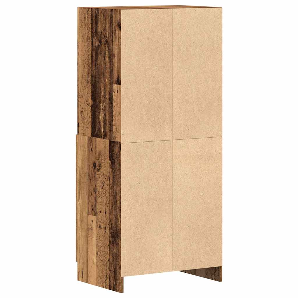 Kitchen Cabinet Old Wood Look 57x41.5x131.5 cm Wood Material