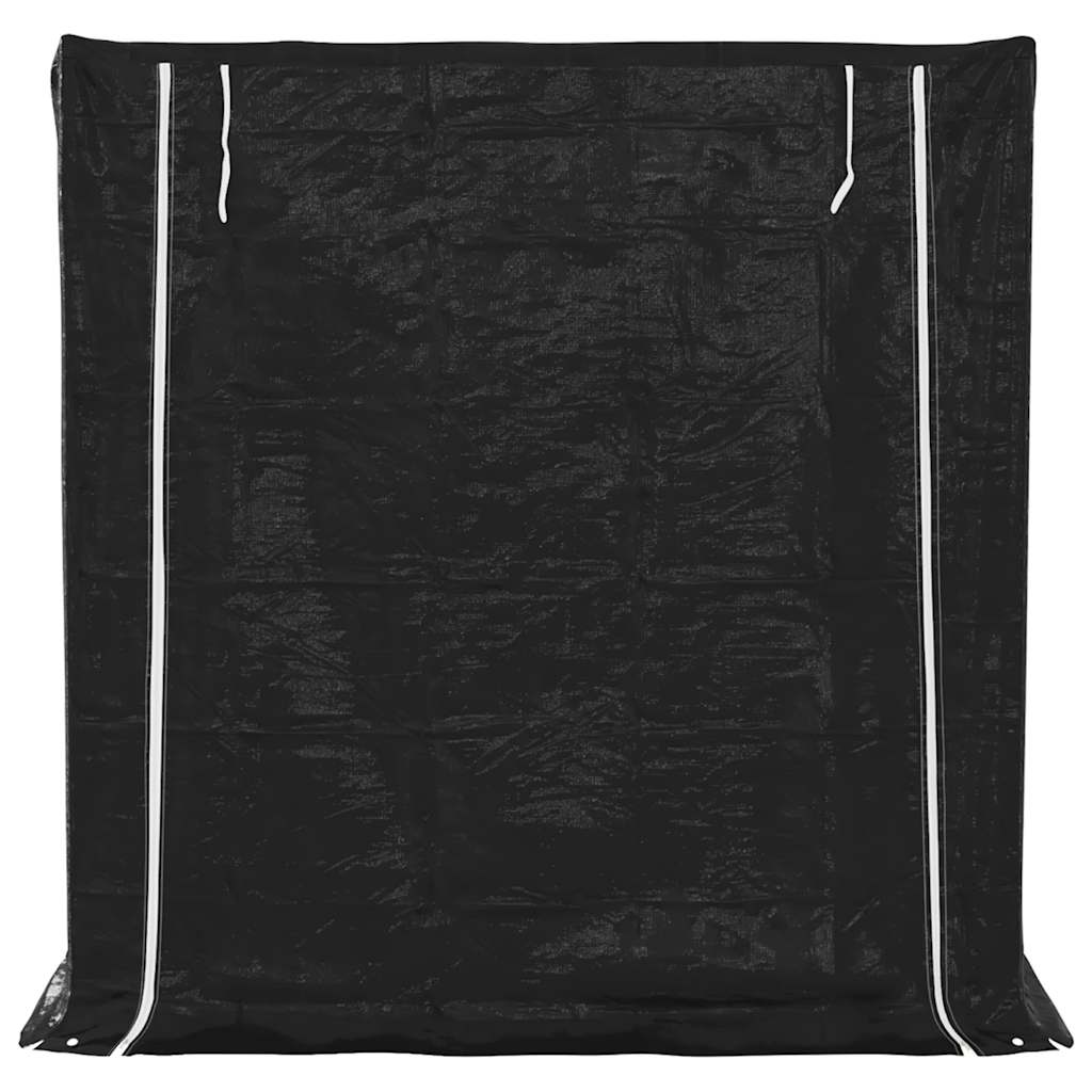 Brennholzregal mit Regenschutz 200x80x200 cm Verzinkter Stahl