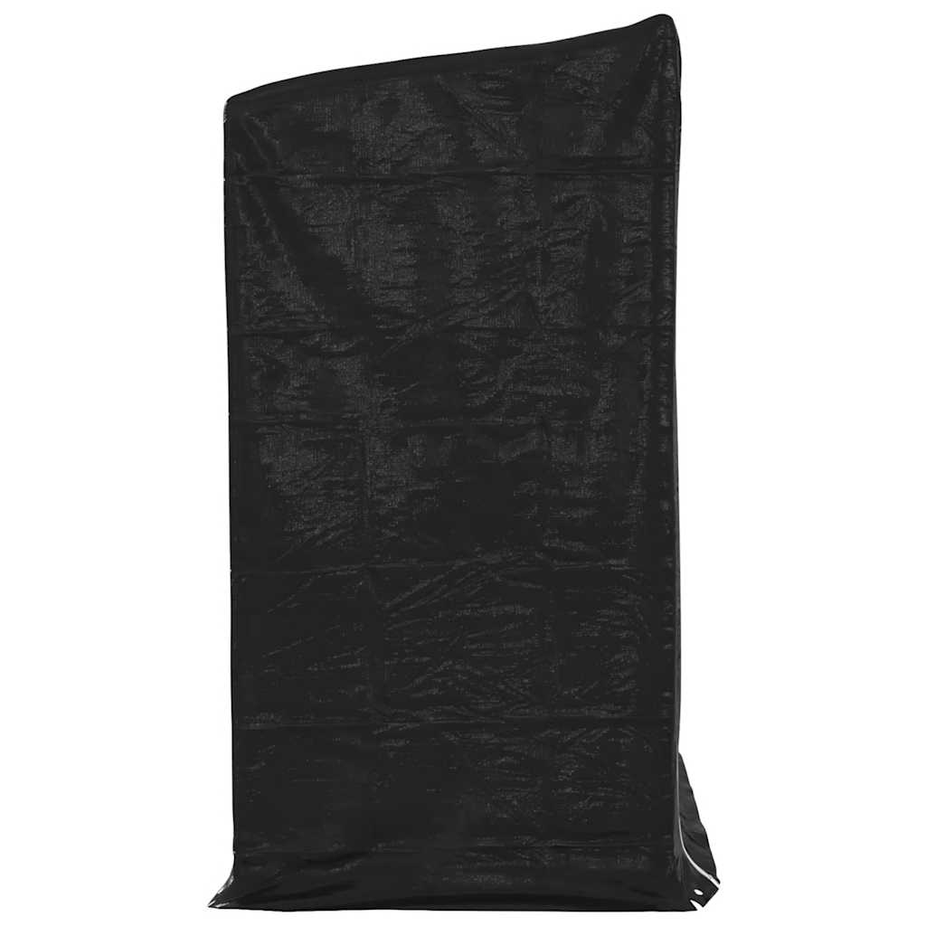 Brennholzregal mit Regenschutz 200x100x200 cm Verzinkter Stahl