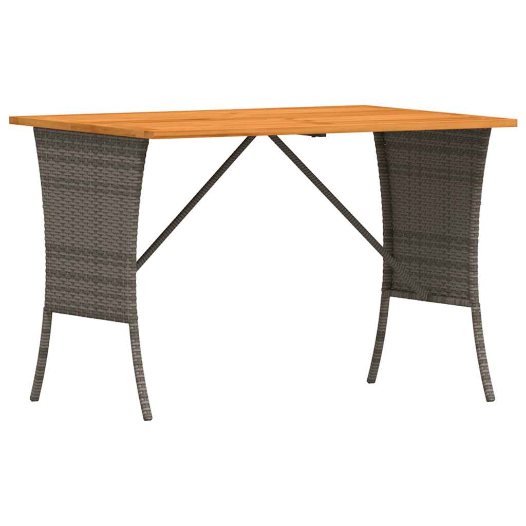 3-piece garden dining set with cushions gray poly rattan