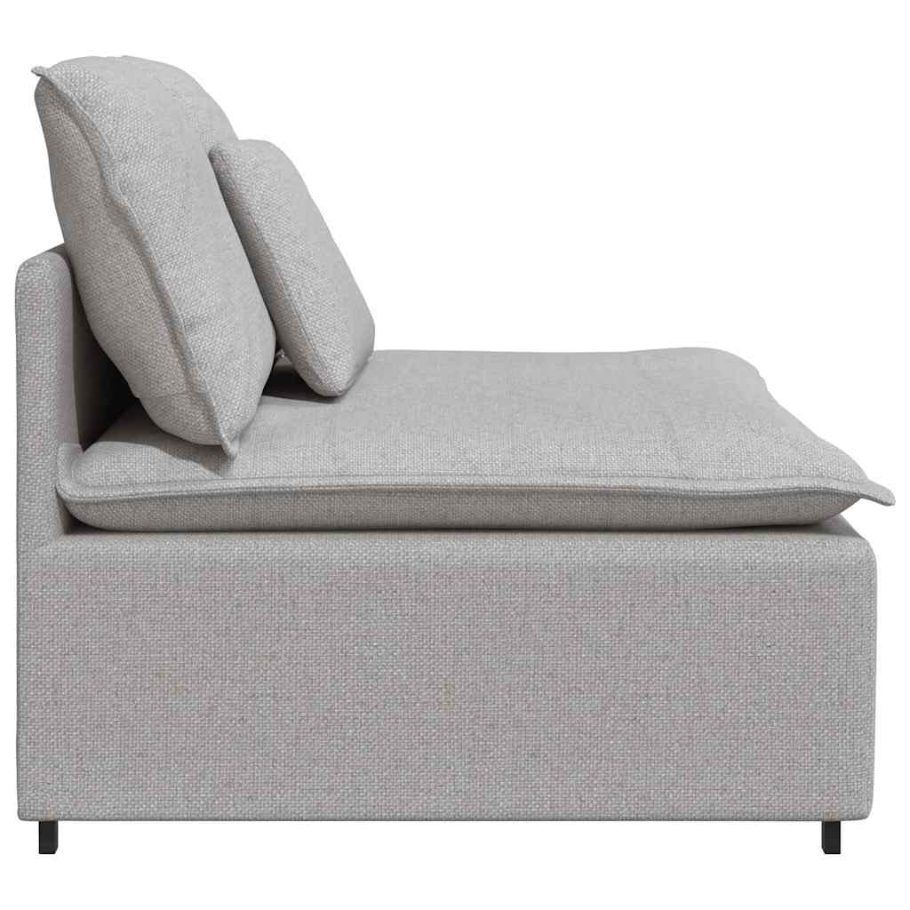 Modulares Sofa Mittelmodul mit Kissen Wolkengrau 100 cm