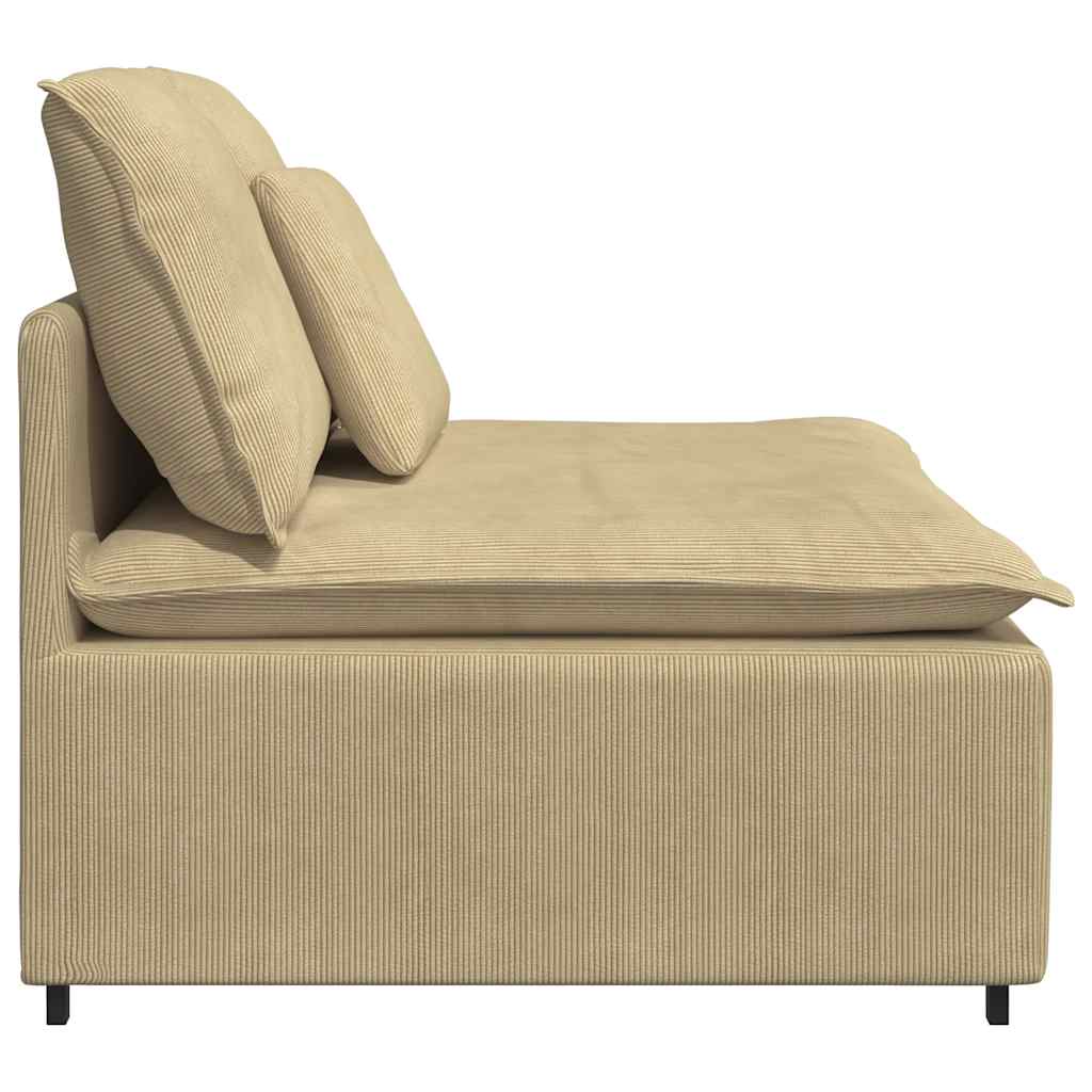 Modulares Sofa Mittelmodul mit Kissen Graugrün 100 cm