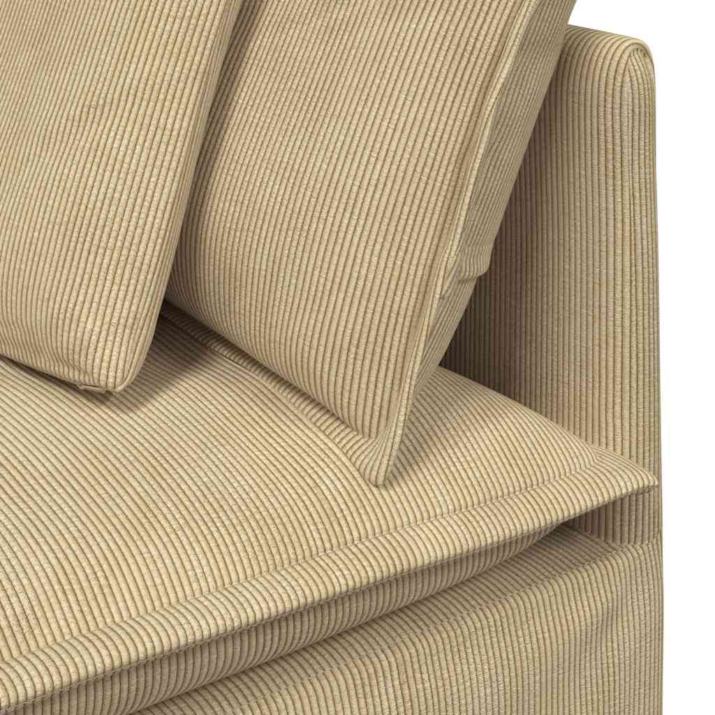 Modulares Sofa Eckmodul mit Kissen Graugrün 100 cm