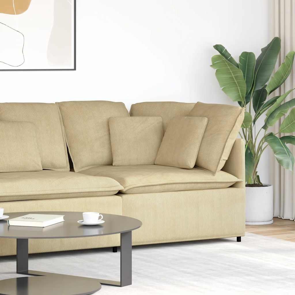 Modulares Sofa Eckmodul mit Kissen Graugrün 100 cm