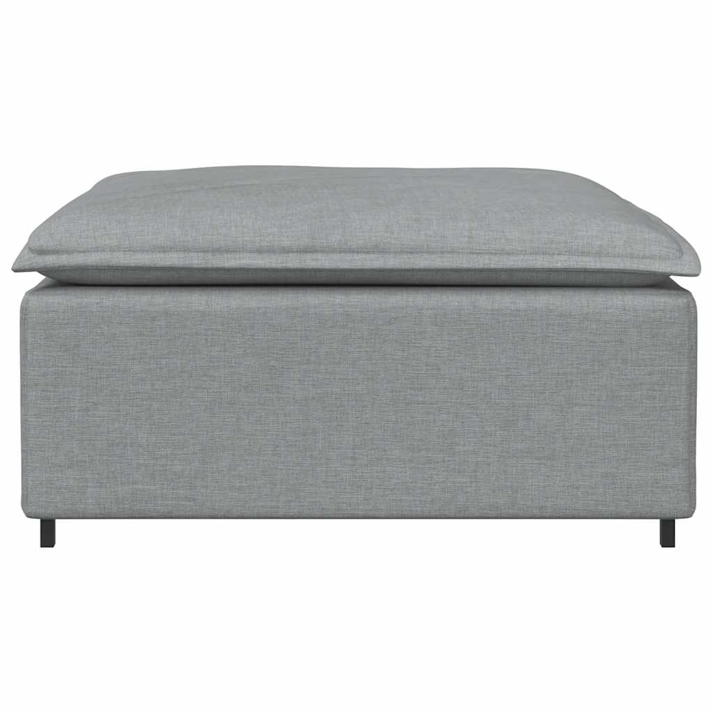 Modulares Sofa-Fußhocker-Modul Hellgrau 100 x 100 x 48 cm