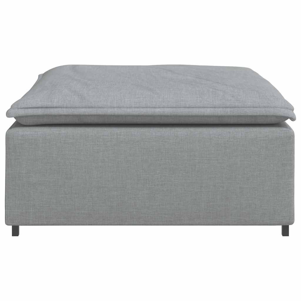 Modulares Sofa-Fußhocker-Modul Hellgrau 100 x 100 x 48 cm